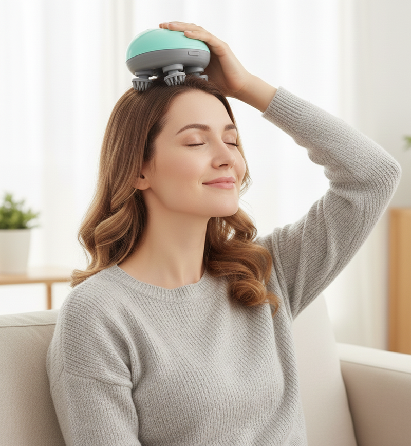 Massageador Elétrico para Couro Cabeludo: Relaxamento e Saúde Capilar