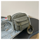 Corduroy Fashion Sólido Cor do Ombro Bolsa Mensageiro Bolsa Feminina 2025Novo Estilo ins Casual Bag(7030*2235)