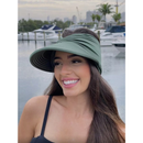 Viseira turbante com proteção solar UV