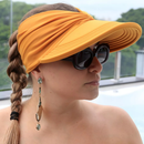 Viseira turbante com proteção solar UV