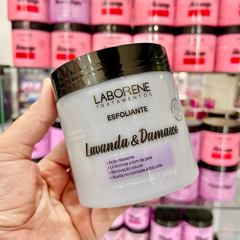 Esfoliante Corpo e Rosto Skincare Laborene 500g Auxilia no Clareamento de Áreas Escuras