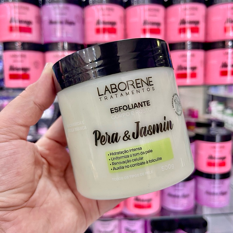 Esfoliante Corpo e Rosto Skincare Laborene 500g Auxilia no Clareamento de Áreas Escuras