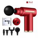 Pistola de massagem elétrica: potência e alívio nos tecidos profundos.