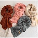 Cachecol Echarpe De Lã Tricó Grosso Outono Inverno Quentinho