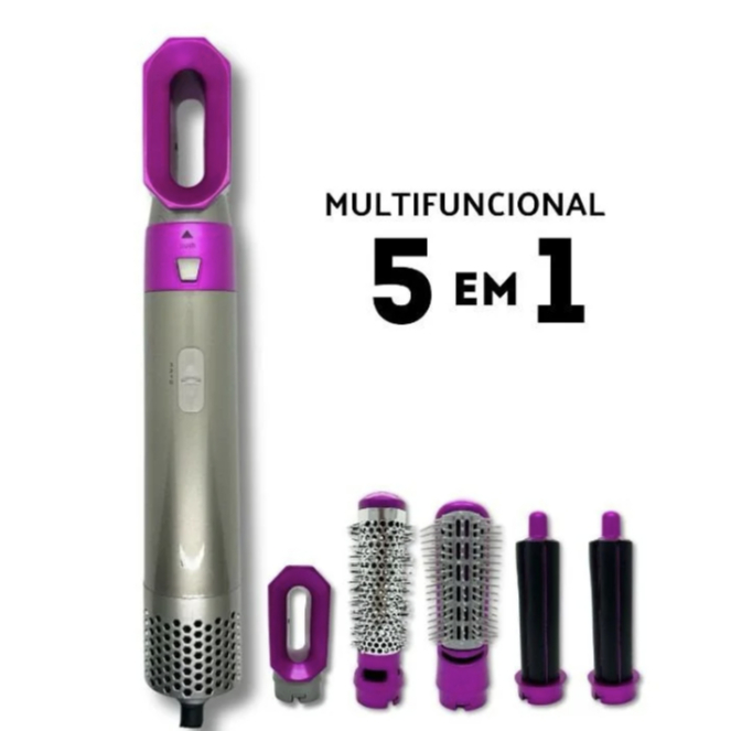 Airwrap Styler 5 em 1 secador de cabelo escova de ar quente modelador alisador de cabelo escova
