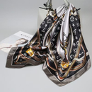 Lenço Feminino Luxo 90x90 em Cetim: Multiuso para Cabelo, Pescoço e Acessórios