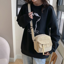 Corduroy Fashion Sólido Cor do Ombro Bolsa Mensageiro Bolsa Feminina 2025Novo Estilo ins Casual Bag(7030*2235)