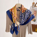 Lenço Feminino Luxo 90x90 em Cetim: Multiuso para Cabelo, Pescoço e Acessórios