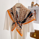 Lenço Feminino Luxo 90x90 em Cetim: Multiuso para Cabelo, Pescoço e Acessórios