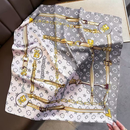 Lenço Feminino Luxo 90x90 em Cetim: Multiuso para Cabelo, Pescoço e Acessórios