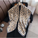 Lenço Feminino Luxo 90x90 em Cetim: Multiuso para Cabelo, Pescoço e Acessórios