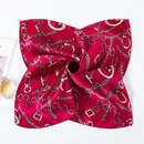 Lenço Feminino Luxo 90x90 em Cetim: Multiuso para Cabelo, Pescoço e Acessórios