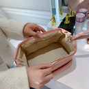 Nécessaire de Cosméticos de Grande Capacidade Com Duas Camadas e Alça