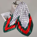 Lenço Feminino Luxo 90x90 em Cetim: Multiuso para Cabelo, Pescoço e Acessórios