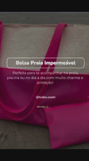 Bolsa de Praia de Silicone Grande com Necessaire