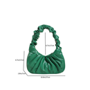 Saco de Nuvem Pregueado Moda Sólida Cor Simples Grande Capacidade Bolsa de Mão marisa