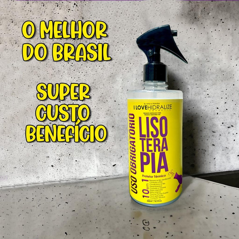 Spray Protetor Termico 10 em 1 Capilar Finalizador Lisoterapia Liso Extremo Hidralize 500mL