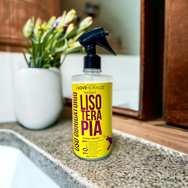 Spray Protetor Termico 10 em 1 Capilar Finalizador Lisoterapia Liso Extremo Hidralize 500mL