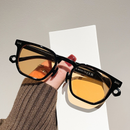 Óculos De Sol Quadrados Retrô UV400 Tons Gradientes Com Rebites Dobradiça De Metal Leopardo Para Homens E Mulheres