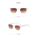 Óculos De Sol Quadrados Retrô UV400 Tons Gradientes Com Rebites Dobradiça De Metal Leopardo Para Homens E Mulheres