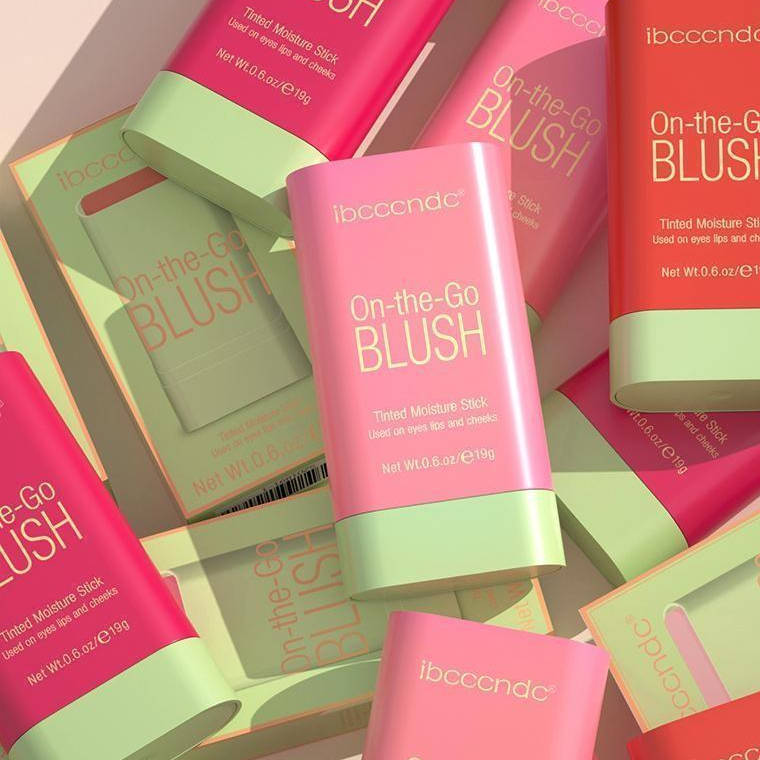 Cheek 3-em-1 Batom Tinted Blush Hidratante Bastão Cremoso Iluminador Blush Creme Blush Cosméticos Tubos Matte Contorno