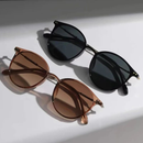 Óculos De Sol Redondos Retrô Para Homens E Mulheres , Proteção UV400 Esportes Ao Ar Livre